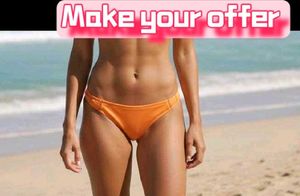Vibrant Orange Bikini Bottom