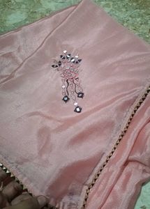 Elegant Pink Silk Saree with Blouse