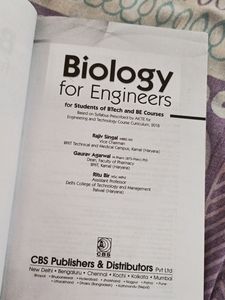 Biology For Engineering