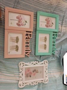 Set of 3 Photo Frames & small baskets