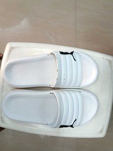 White Puma Slides