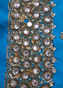 Beautiful Blue Embellished Saree with blouse