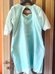 Sky blue Kurta Set with Patiala pant