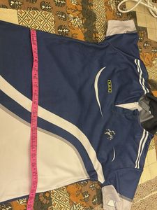 Men's Blue &amp; White Sporty Polo Shirt