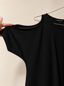 River Island Black Cold Shoulder Dress