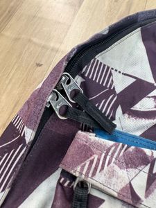 quick silver Unique Geometric Pattern Backpack