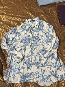 DNMX Floral Print Button-Down Shirt