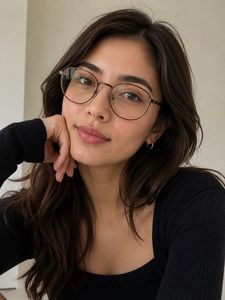 Stylish Round Frame Eyeglasses