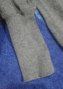 Gray Long Sleeve Top