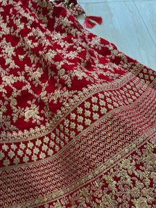 Red Velvet Lehenga