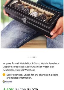 Huge Discount Watch Organiser Of 6 Slots