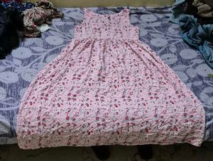 Floral Print Pink Kurta