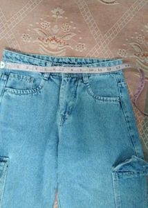 Light Wash Cargo Jeans