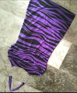 imported New fancy Striking Zebra Print Mini dress