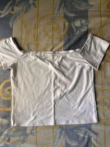 White Off-Shoulder Top