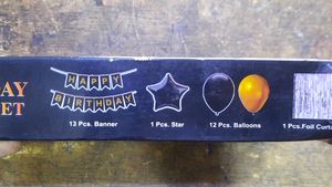 Happy Birthday Decoration Set. Set Of 17 Items