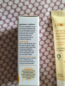 Plum Skincare Duo: Face Serum &amp; Wash