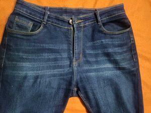 Men's Blue Stretchable Jeans - Size 36
