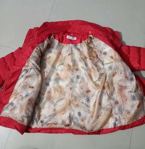 Imported Red Puffer Jacket For Women's