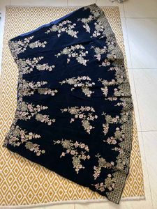 Elegant Embroidered Unstitched Lehenga