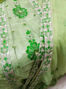 Classy 😍 and Beautiful 😍 Green 💚 Lahnga Skirt