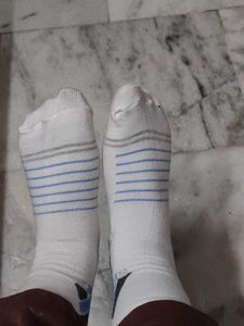 White Striped scarf