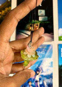 Pastel Floral Charm Keychain