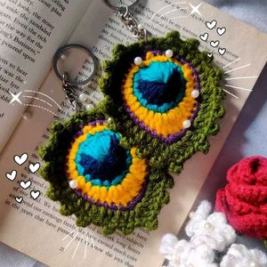 Krishna Mour Pankh Keychain
