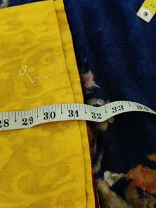 Yellow Kurta with Red Border