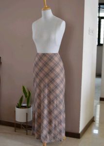 Women's Plaid Maxi Skirt