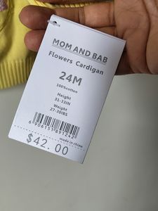 Mom And Bab Flowers Cardigan