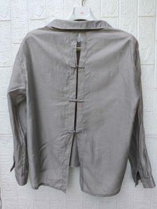 New with tag Chinese Casual Grey Button-Down Shirt