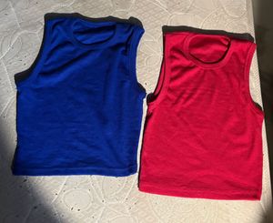 Ribbed Racerback Crop Tops (Set of 2)