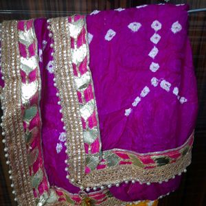 Pure Bandhej Silk Dupatta