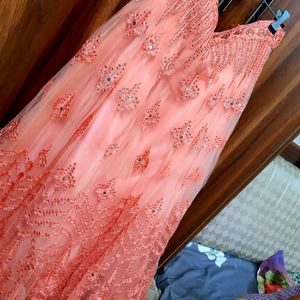 PINK HEAVY EMBROIDERED LEHENGA