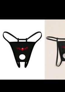 men's unique sexy Lick Me Thong