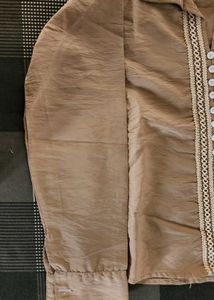 Classic Button-Down Shirt with Lace Detail