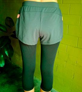 Pair Of  Athletic Shorts with Leggings