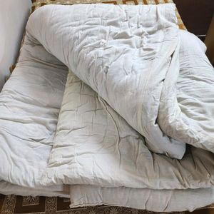 Heavy Off White Quilt With Cover