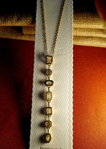 Anti tarnish Elegant Gemstone Pendant Necklace