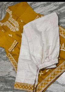 Yellow Embroidered Kurta Set