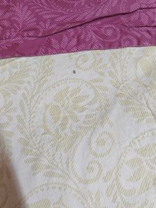 Tangerine Floral King Size Double Bed Sheet