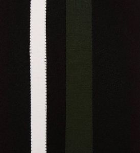 Black Pants with White &amp; Green Stripes