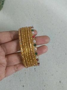 Golden Bangle Set
