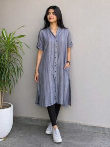 Casual Striped grey kurta 🩶