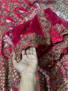 Luxury pure handwork Bridal Lehenga..
