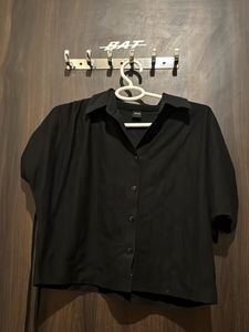 Classic Black Button-Up Shirt