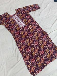 Floral Print Kurta