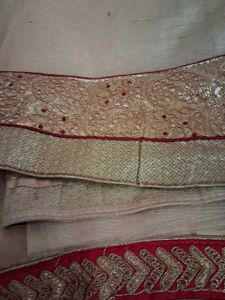Elegant Beige Embroidered Lehenga Choli