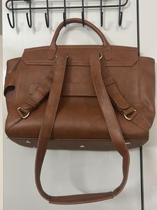 RASHKI Stylish Brown Tote Handbag Laptop Sleeve In